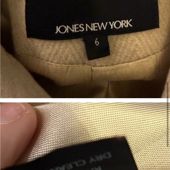 Winter clearance 
New Jones NY Beige Italian Wool Blend Trench Coat 6 - Picture 5 of 5